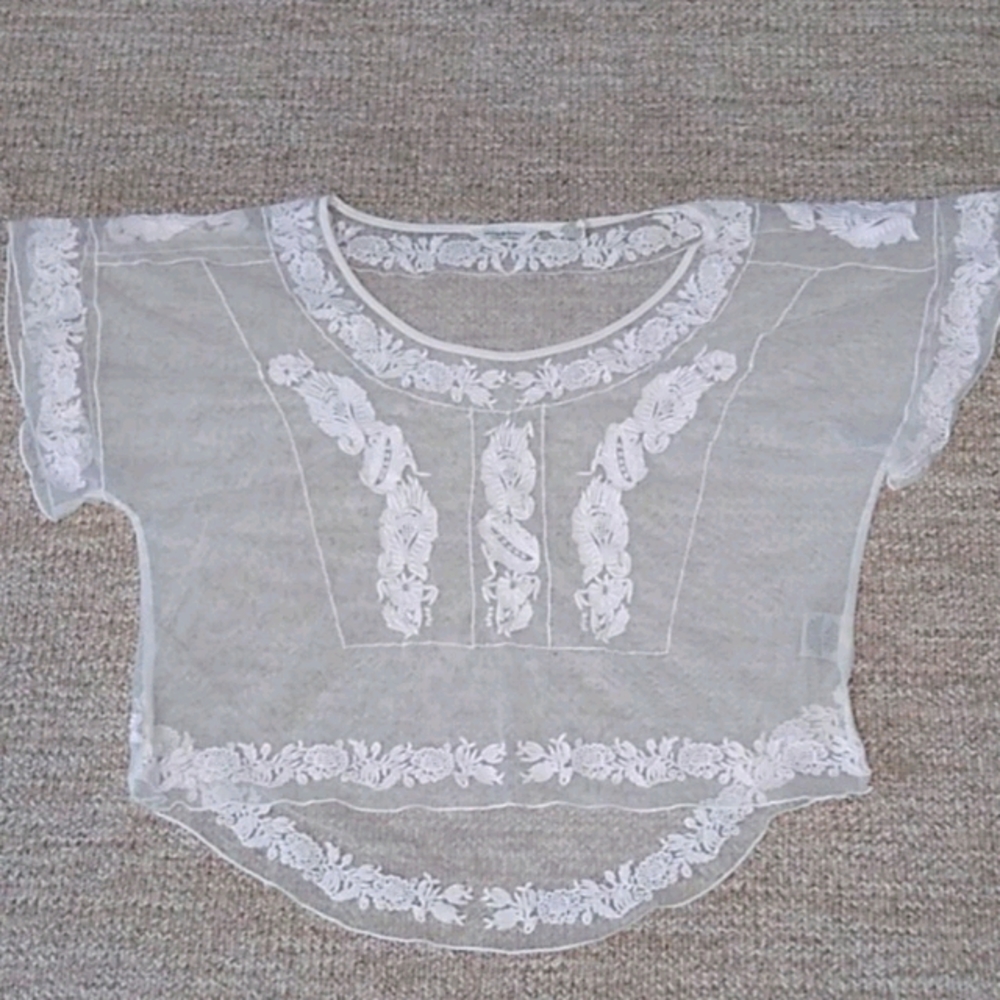Ralph Lauren denim and supply shear blouse